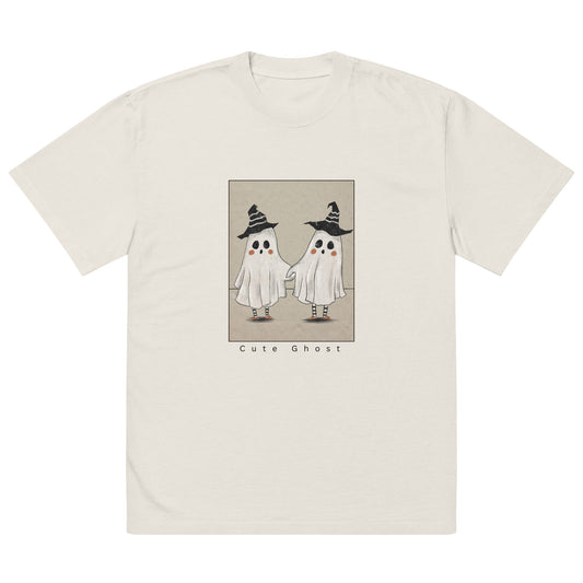 Cute Ghost Oversized faded t-shirt