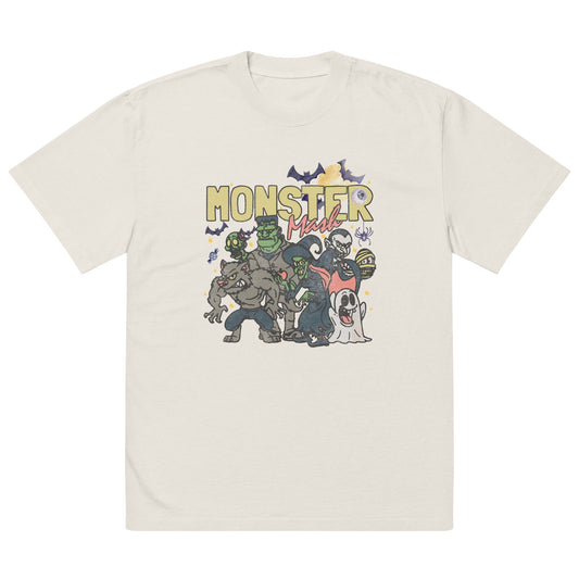 Monster Mash Oversized faded t-shirt